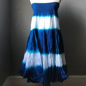 NWT Smocked tie-dye skirt/dress/cover up